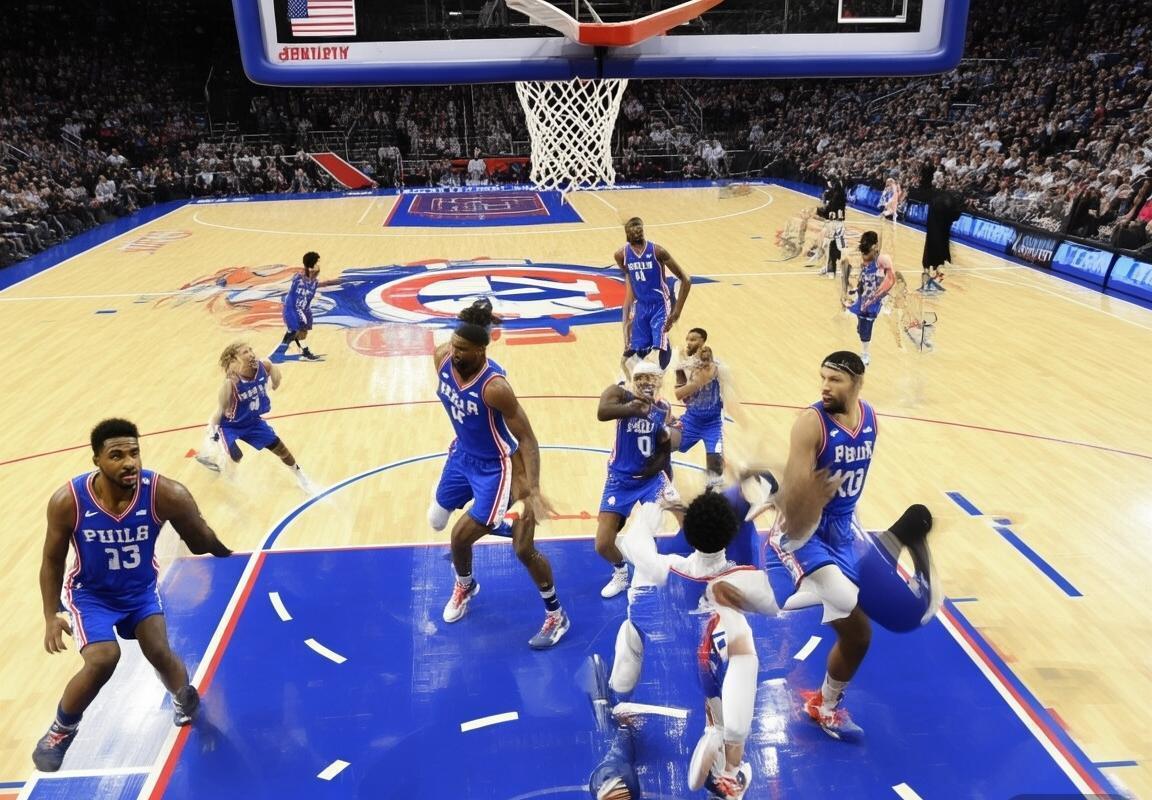 76人逆转篮网，西蒙斯关键抢断锁定胜局(图3)